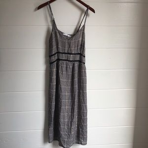 Plaid midi tank dress